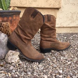 DURANGO Men’s Leather Slouch Cowboy Boots 12D